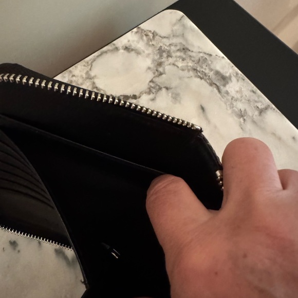 Yohji Yamamoto Black and Snakeskin Embossed Leather  Wallet - Picture 4 of 14